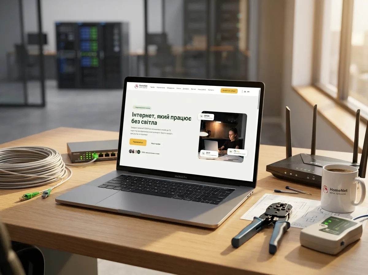 HomeNet Мрія Телеком — корпоративний сайт